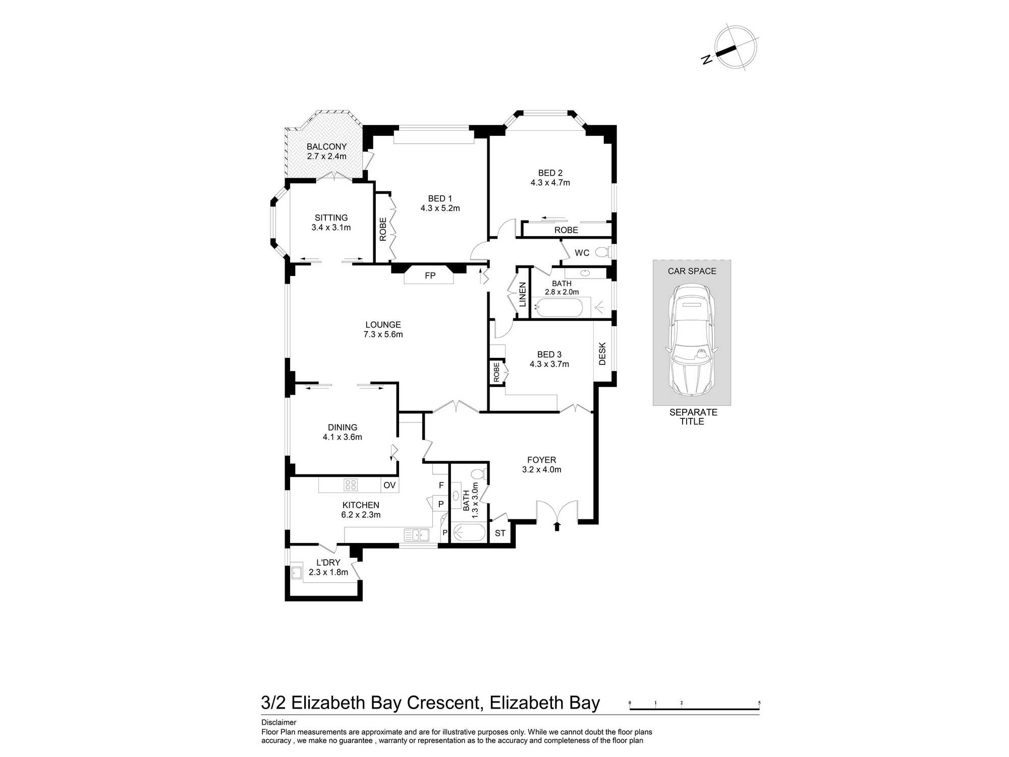 3/2 Elizabeth Bay Crescent Elizabeth Bay